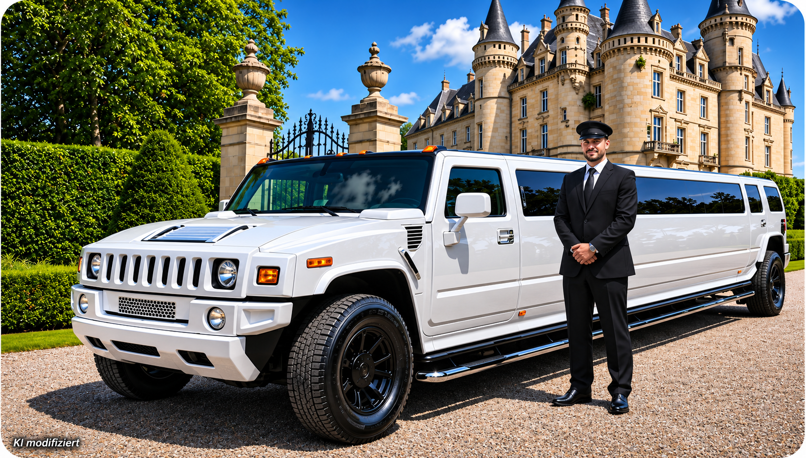 Hummer in weiß