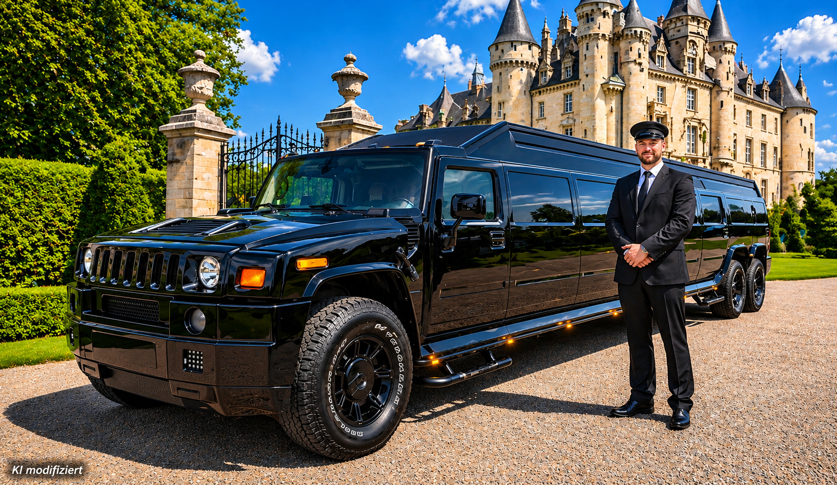 Hummer Stretchlimousine schwarz